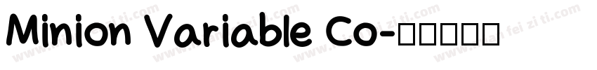 Minion Variable Co字体转换